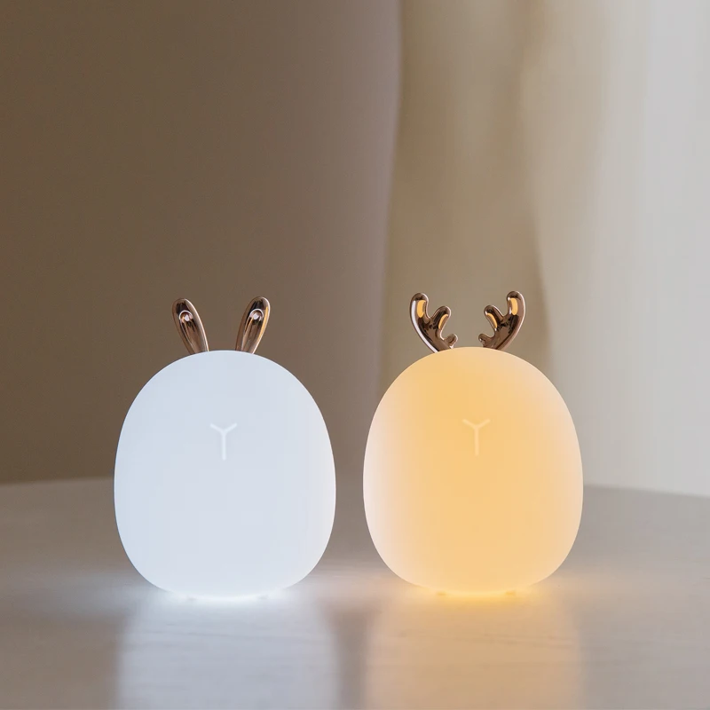Baby Nursery Egg Light - مصباح ليلي LED من السيليكون قابل