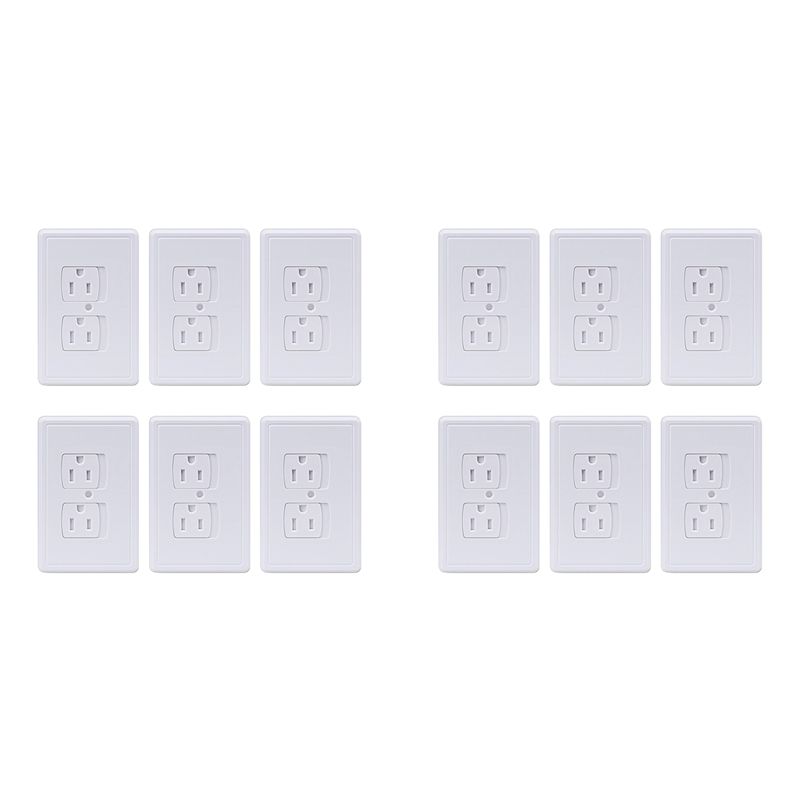 Outlet Cover Childproof - أغطية مقابس كهربائية ذاتية الإغلاق Y42A-12-Pack،