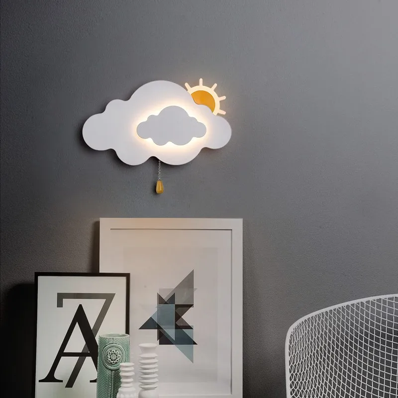 Baby Nursery Knobs - 2025 سحابة مصابيح الحائط غرفة الأطفال