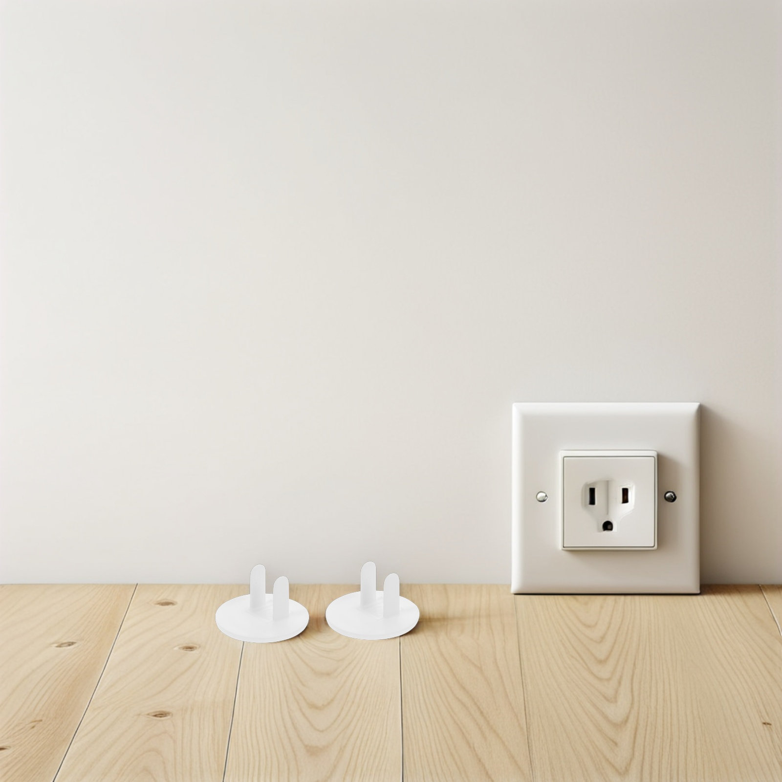 Outlet Cover Childproof - 50 قطعة من أغطية المقابس البيضاء
