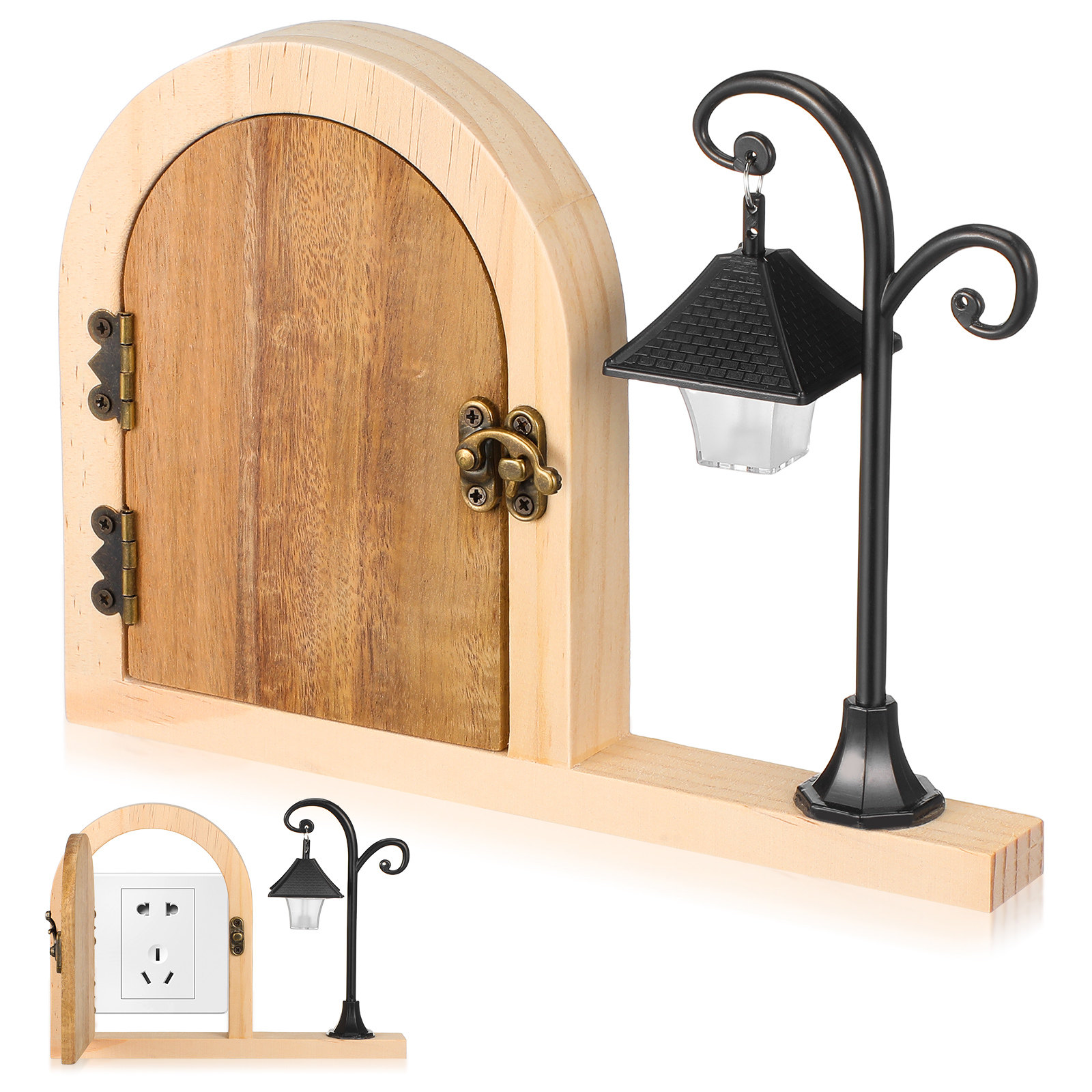 Outlet Cover Childproof - غطاء مقبس كهربائي خشبي على شكل