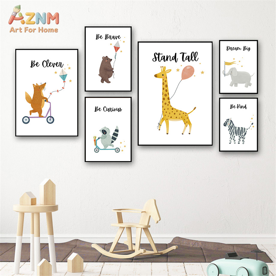 لوحة جدارية قماشية بتصميم حيوا - مراجعة Baby Boy Nursery Quotes وسعره