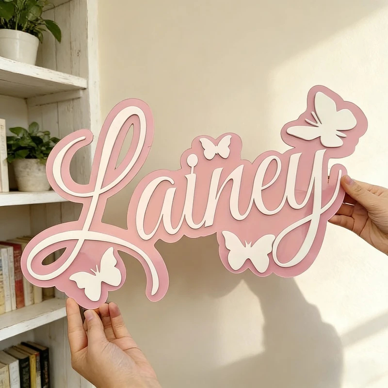 لوحة اسم الطفل المخصصة، تصميم  - مراجعة Baby Nursery In وسعره