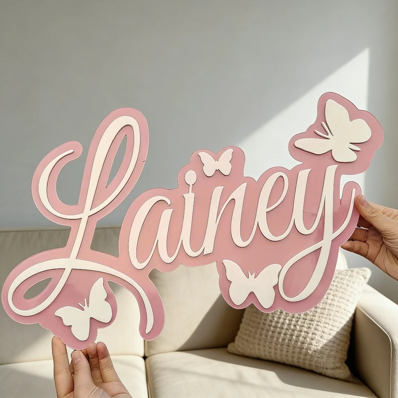 لوحة اسم الطفل المخصصة، تصميم  - مراجعة Baby Nursery In وسعره