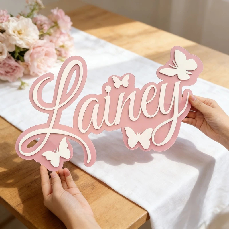لوحة اسم الطفل المخصصة، تصميم  - مراجعة Baby Nursery In وسعره