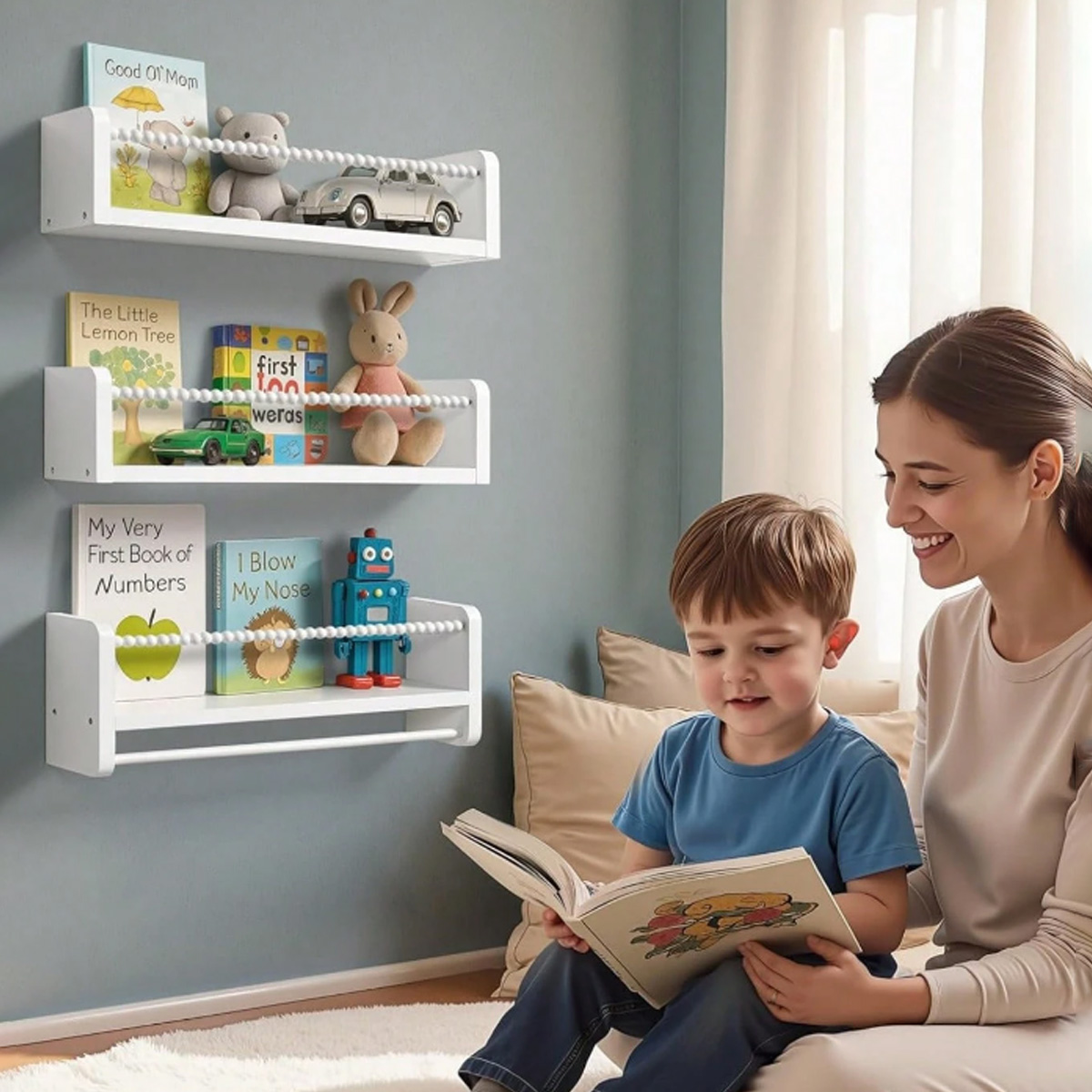 رفوف كتب لغرفة الأطفال، رفوف ك - مراجعة Baby Nursery Books وسعره