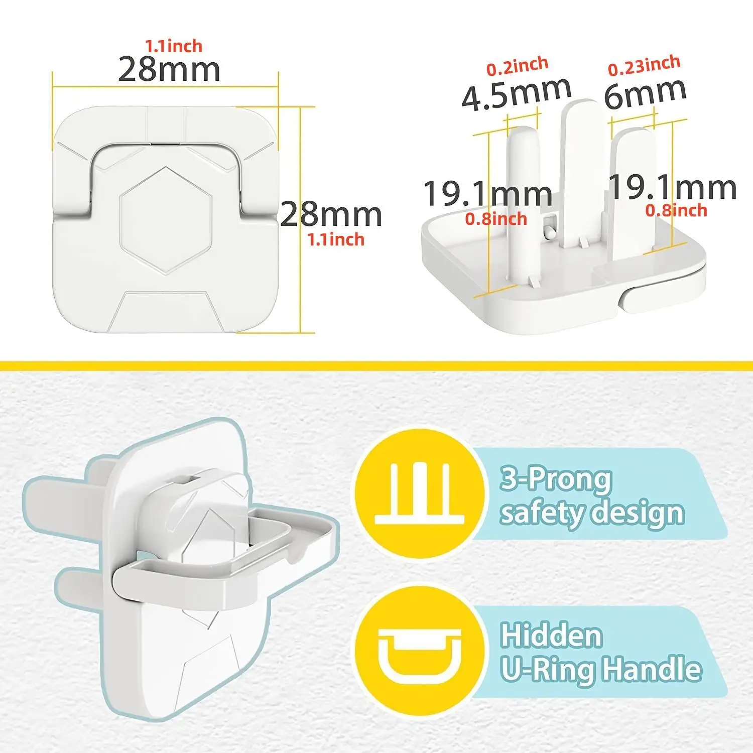 1/3/5/10/20 قطعة، أغطية لحماية - مراجعة Outlet Cover Childproof وسعره