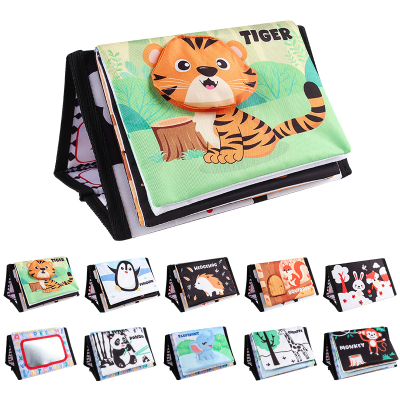مضحك أبيض وأسود الطفل القماش ك - مراجعة Baby Nursery Books وسعره