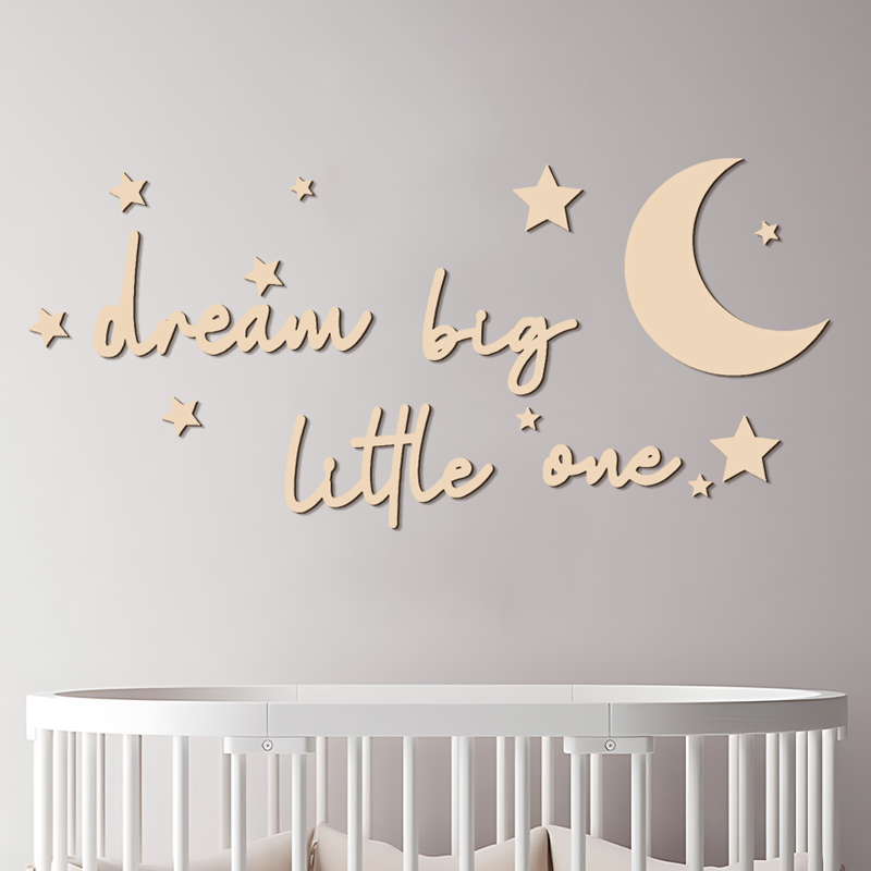 ملصقات حائط خشبية من Dream Big - مراجعة Baby Nursery Needs وسعره