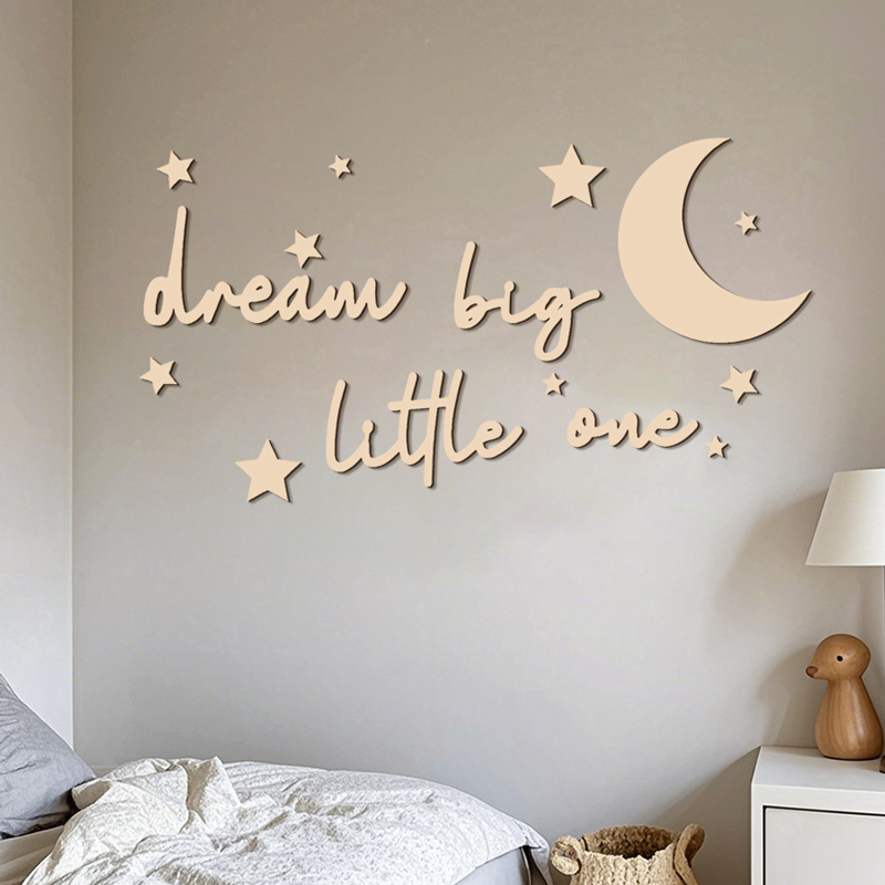 ملصقات حائط خشبية من Dream Big - مراجعة Baby Nursery Needs وسعره