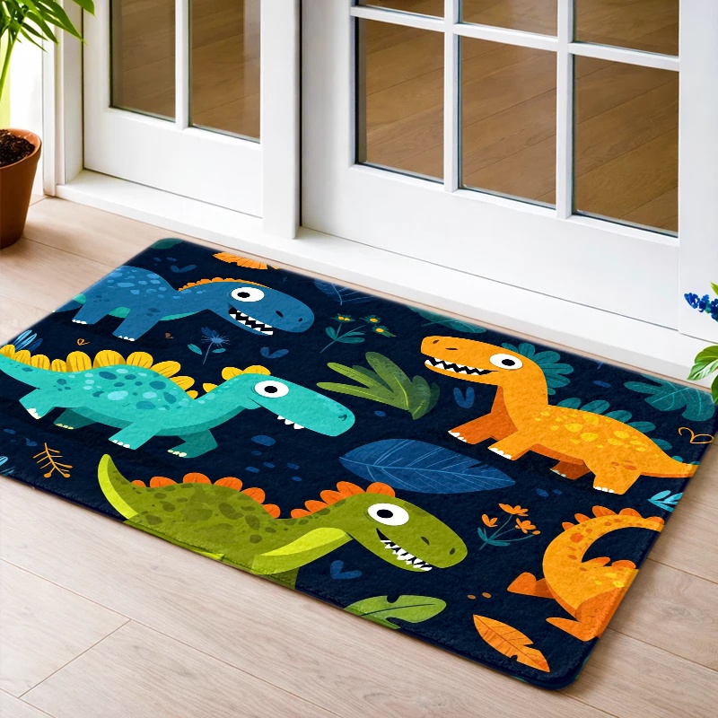 سجادة لعب ديناصورات مقاومة للم - مراجعة Baby Nursery Jungle Rug وسعره