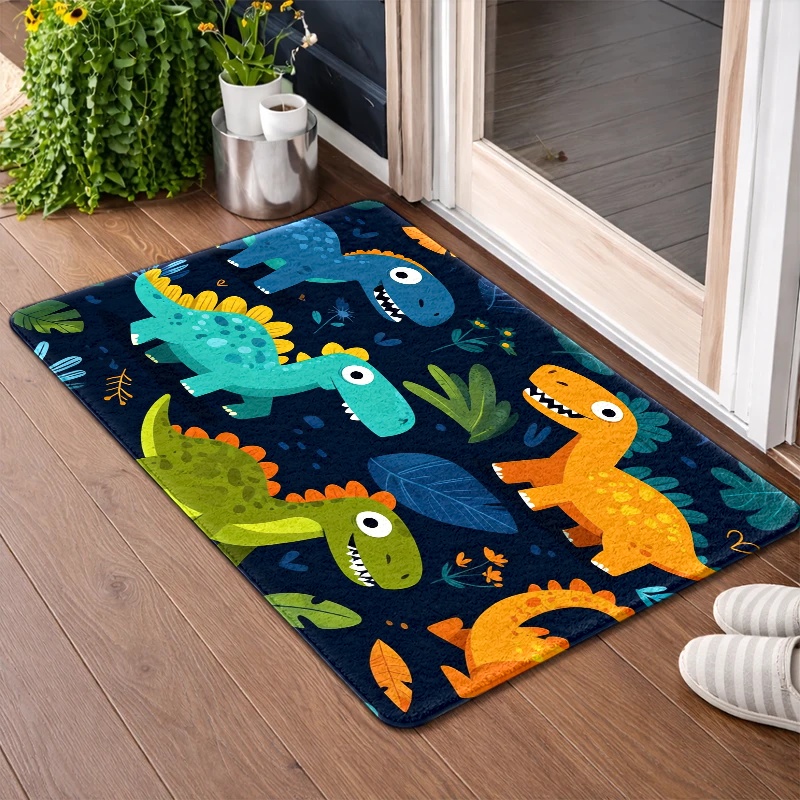 سجادة لعب ديناصورات مقاومة للم - مراجعة Baby Nursery Jungle Rug وسعره