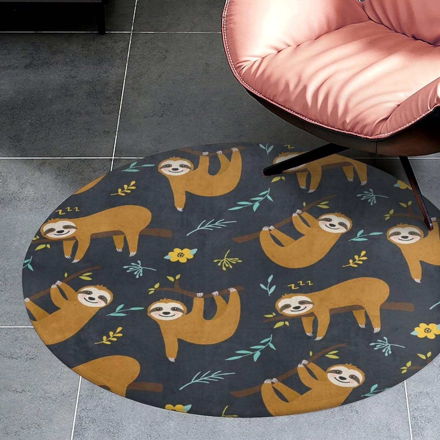وسادة أرضية دائرية بنمط حيوان  - مراجعة Baby Nursery Jungle Rug وسعره
