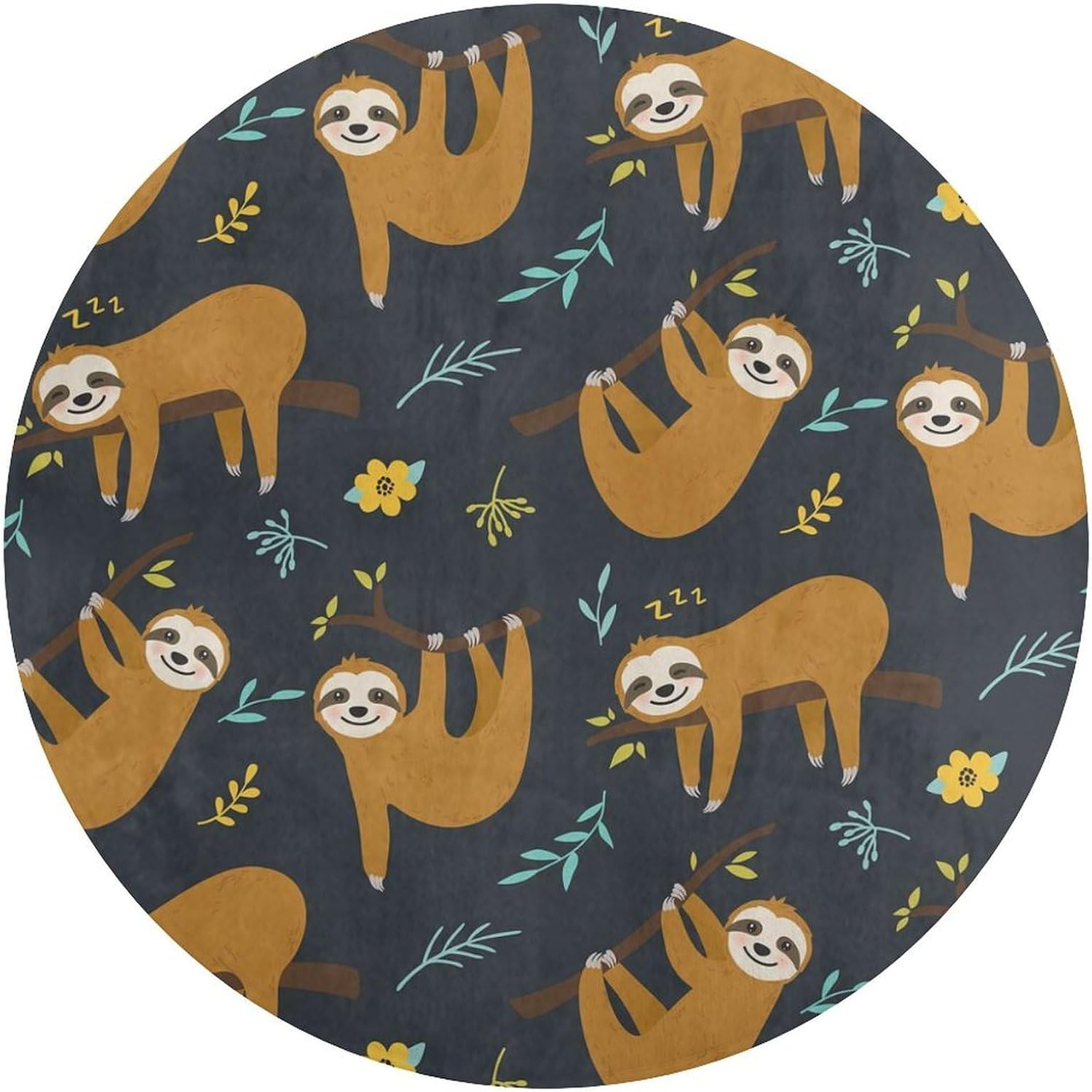 وسادة أرضية دائرية بنمط حيوان  - مراجعة Baby Nursery Jungle Rug وسعره