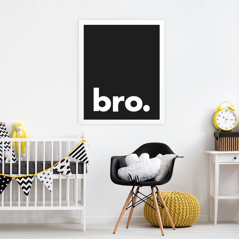أخي. طباعة الحد الأدنى الطباعة - مراجعة Baby Boy Nursery Quotes وسعره