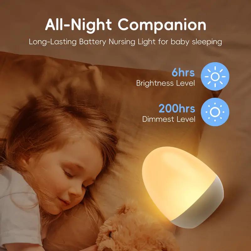 ضوء ليلي يعمل باللمس لحضانة ال - مراجعة Baby Nursery Egg Light وسعره