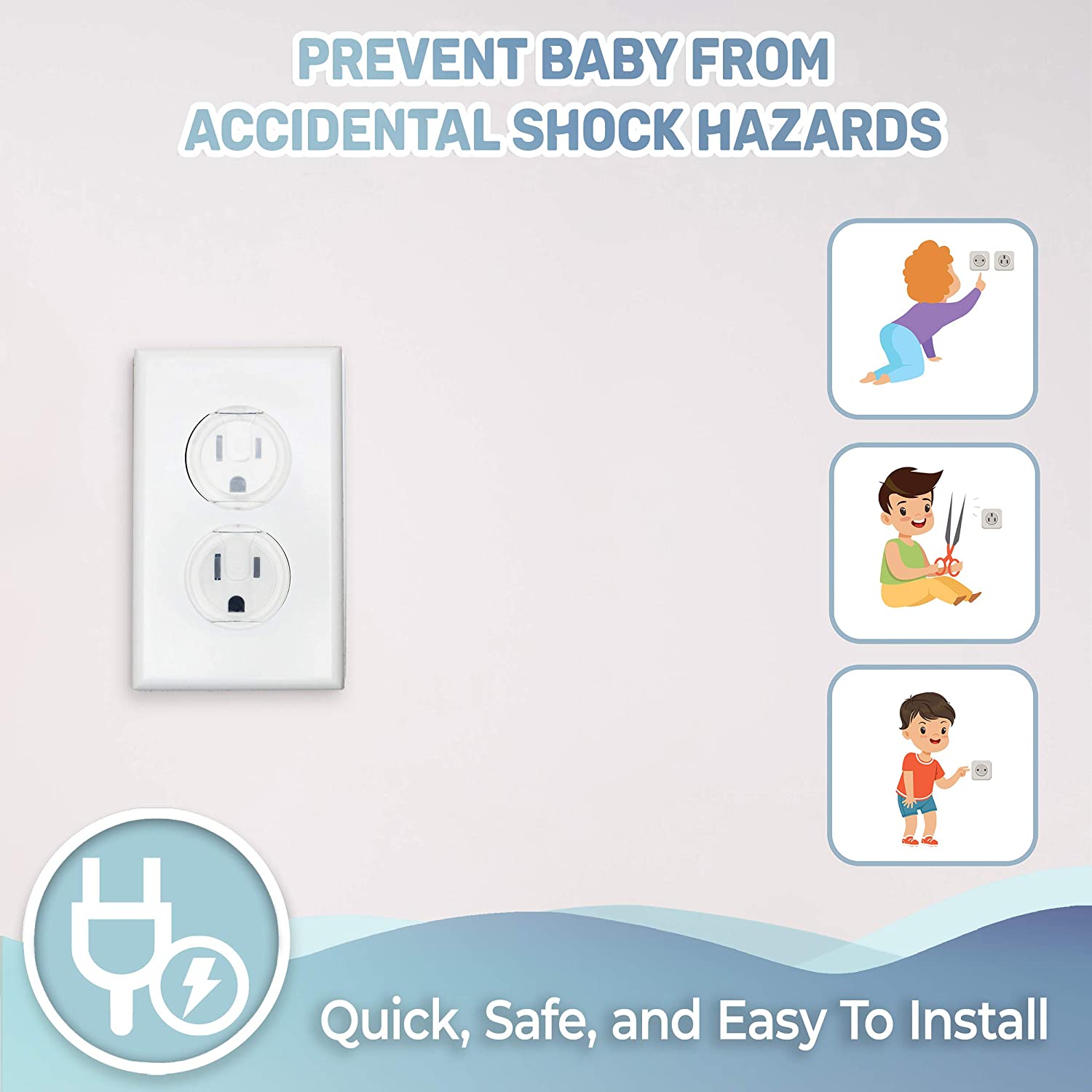 10 قطع من أغطية المخرج، واقيات - مراجعة Outlet Cover Childproof وسعره