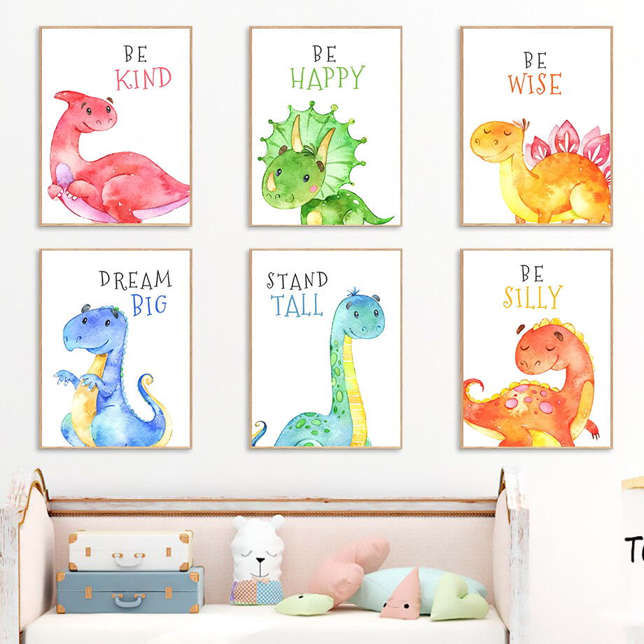 الكرتون ديناصور يقتبس الرسم عل - مراجعة Baby Boy Nursery Quotes وسعره