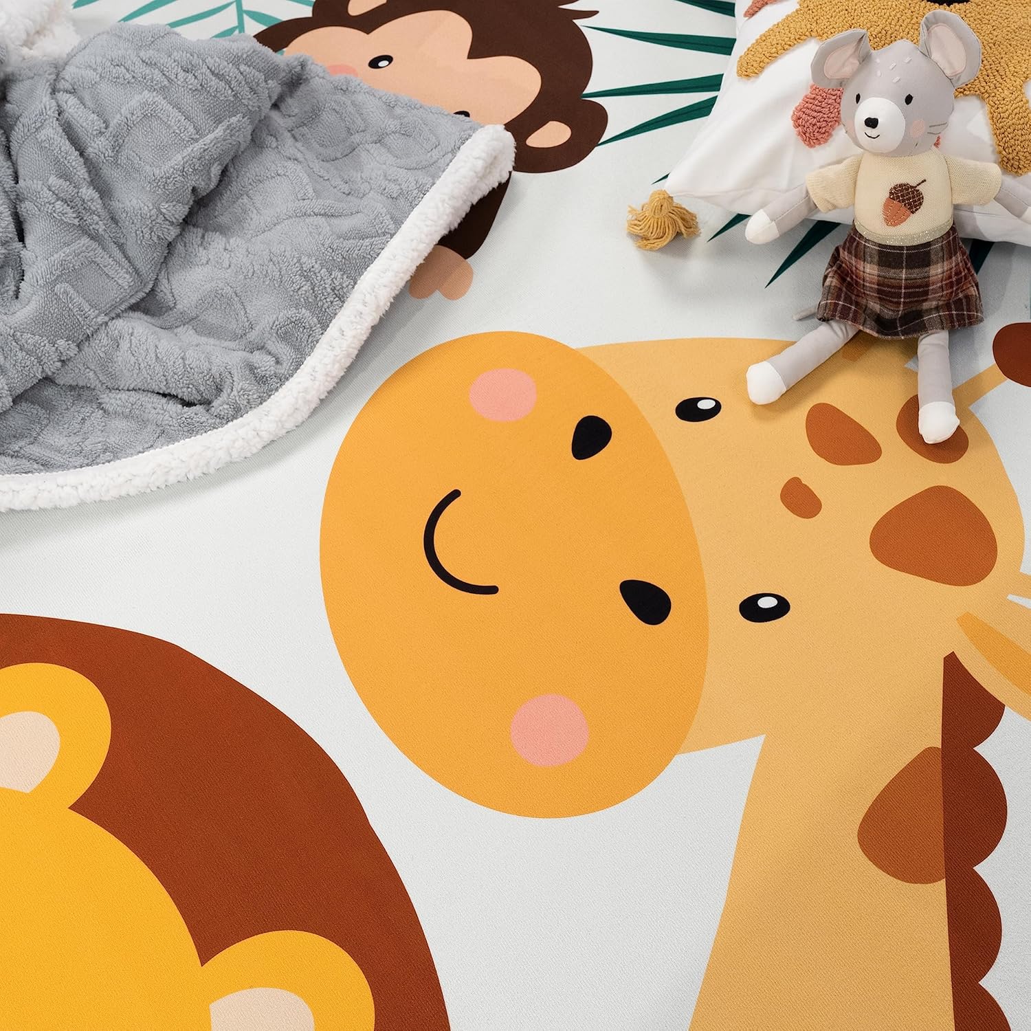 سجادة لعب ناعمة مستديرة للأطفا - مراجعة Baby Nursery Jungle Rug وسعره