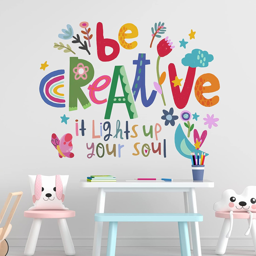 كن إبداعيًا ملهمًا، ملصقات حائ - مراجعة Baby Nursery Design وسعره