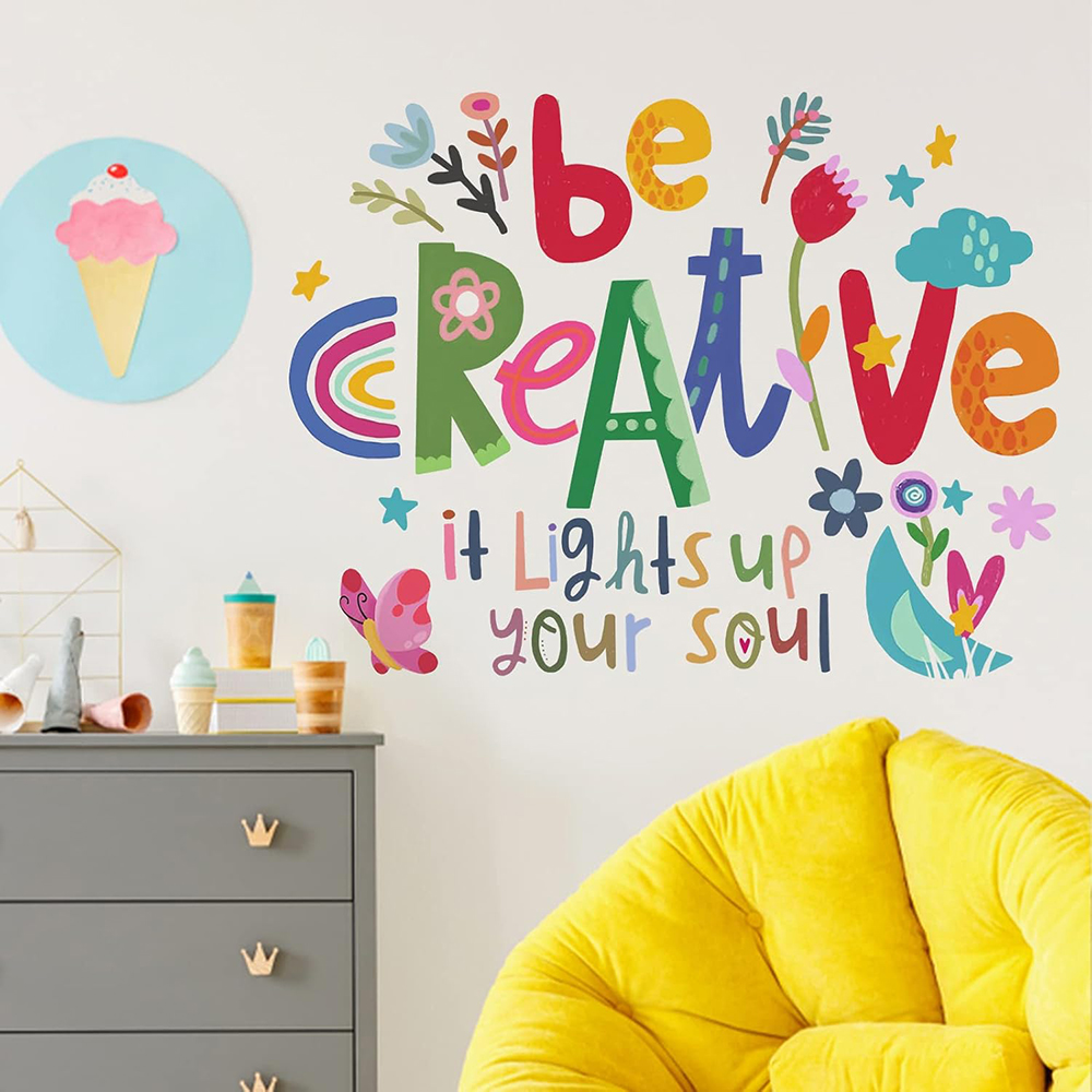 كن إبداعيًا ملهمًا، ملصقات حائ - مراجعة Baby Nursery Design وسعره