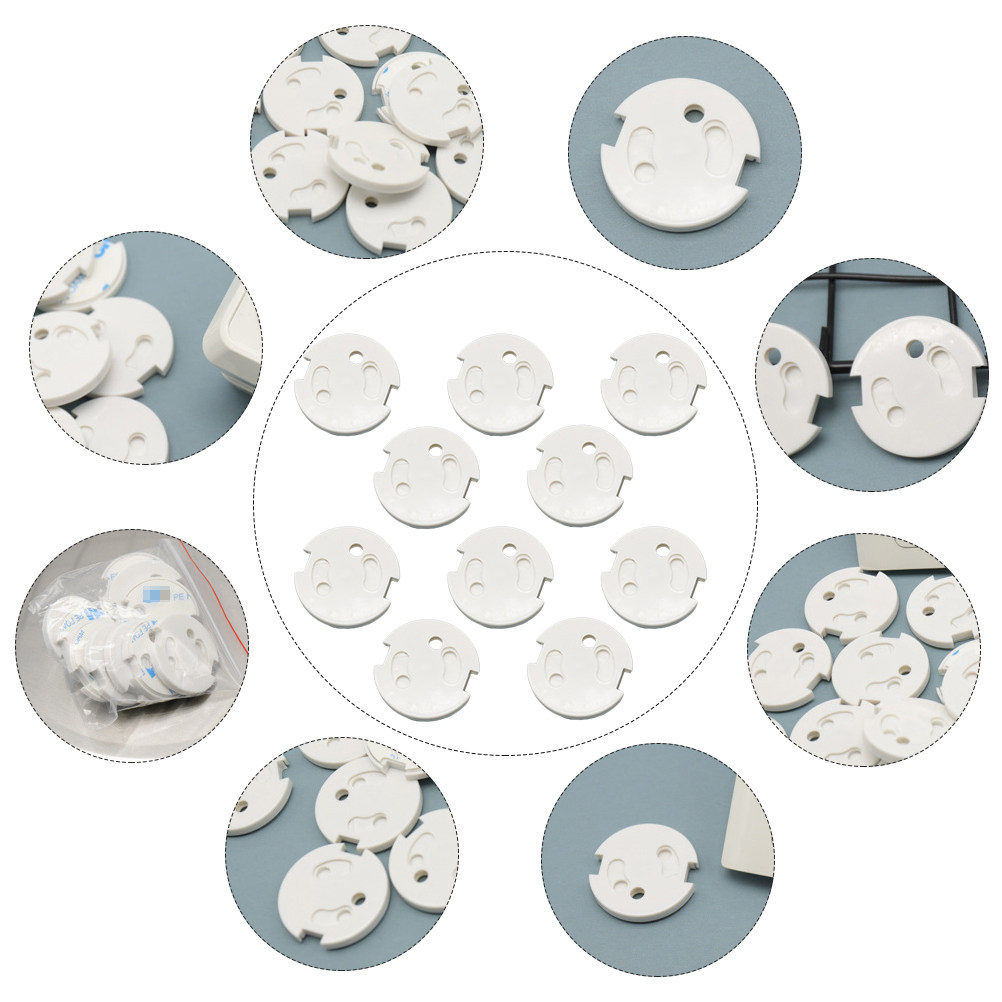 10 قطع من أغطية المقابس الفرنس - مراجعة Outlet Cover Childproof وسعره