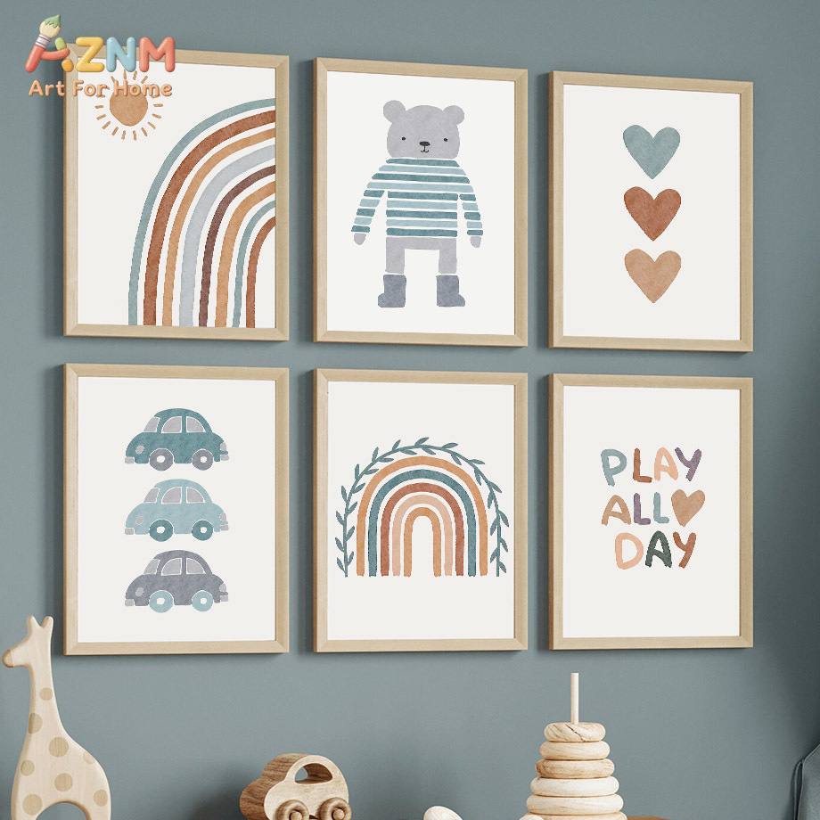 لوحة فنية قماشية للسيارة بتصمي - مراجعة Baby Boy Nursery Quotes وسعره
